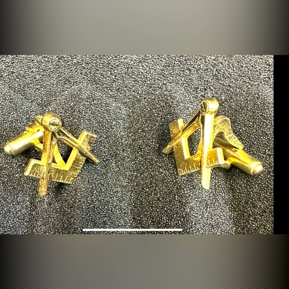 Anson Other - Vintage Anson Masonic Square and Compass cufflinks